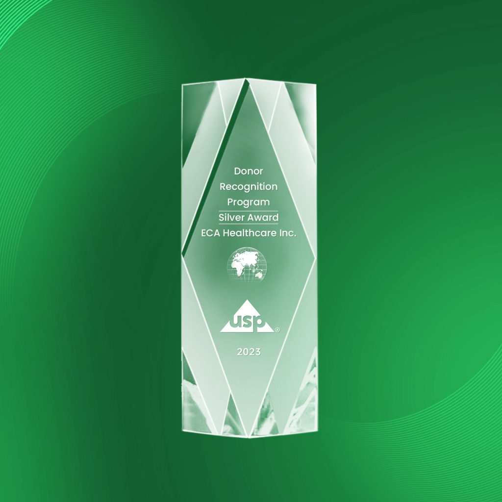 ECA Award for USP Phosphatidylserine Monograph Participant for Standards-Setting